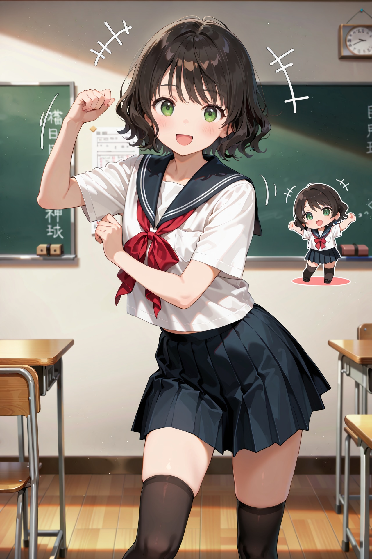 制服ちびキャラデイズ Z524 | の人気AIイラスト・グラビア