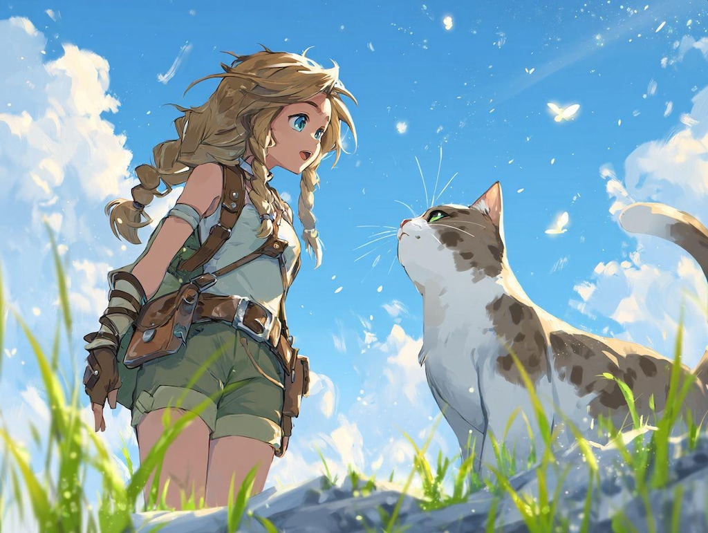 旅の途中の冒険者-アニメ風