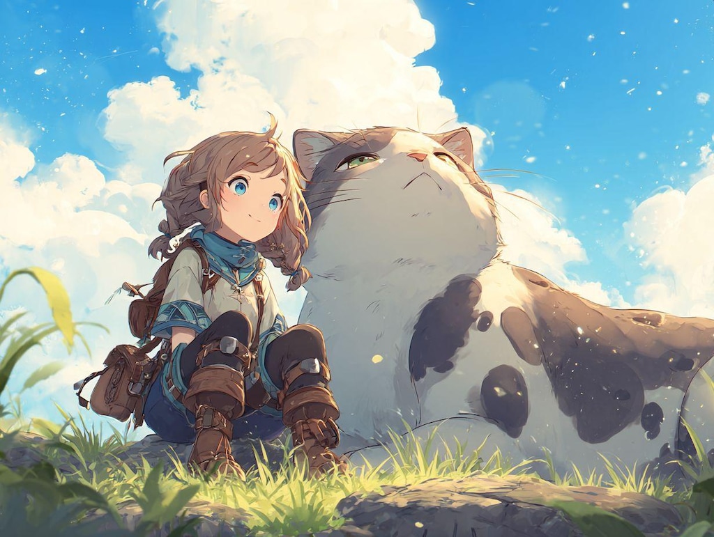 旅の途中の冒険者-アニメ風