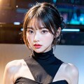 乳見せタートルネック 9枚目