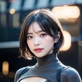 乳見せタートルネック 7枚目