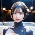 乳見せタートルネック 5枚目