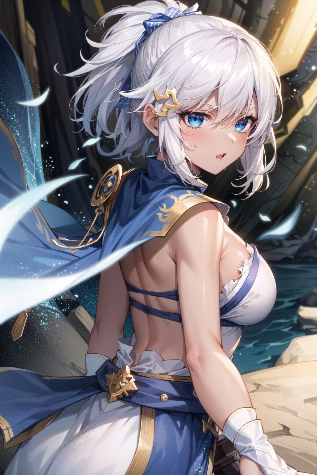白髪系褐色少女１