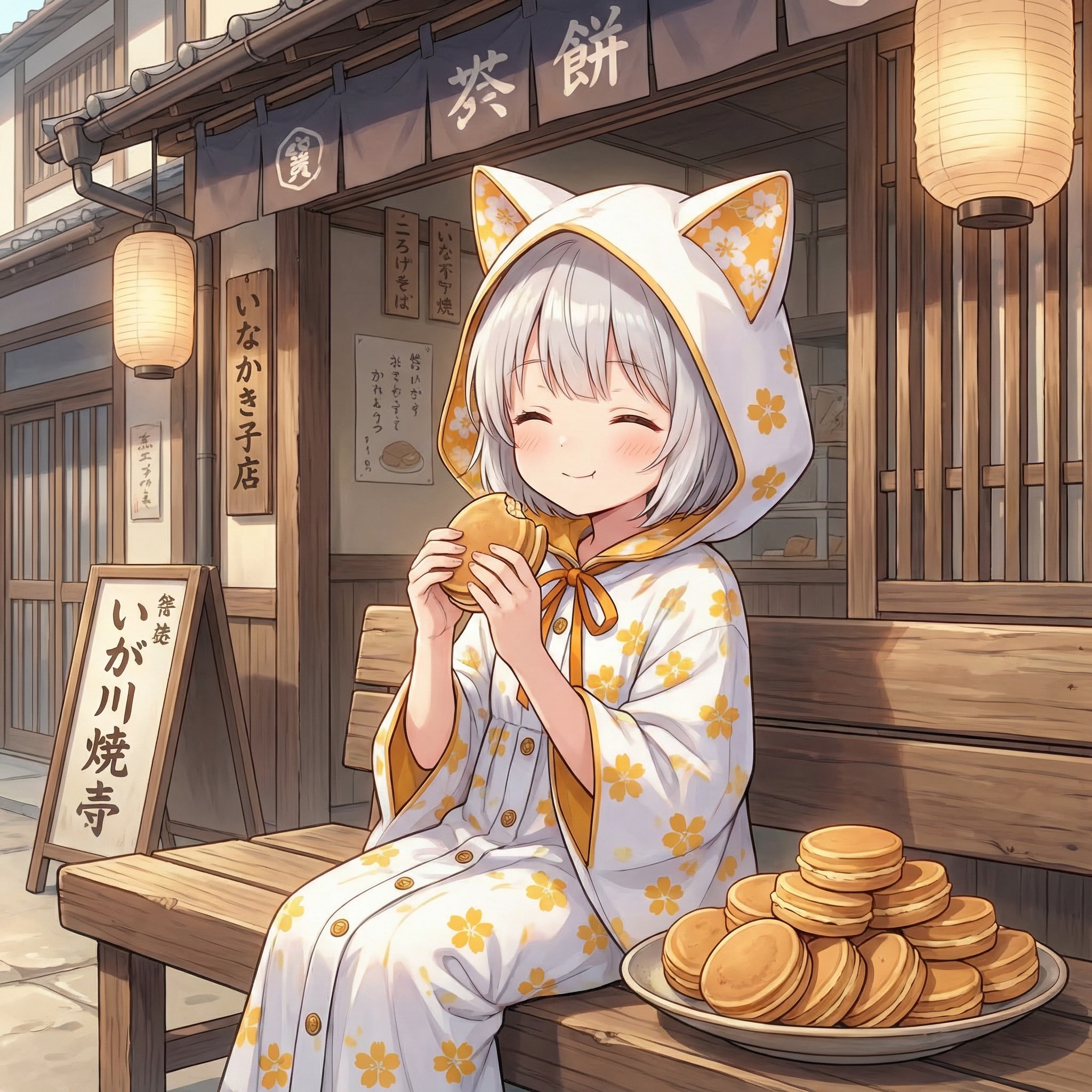フロル、今川焼き爆食中 | の人気AIイラスト・グラビア