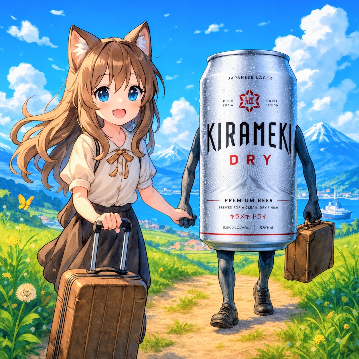 くにへかえる小さな女の子 | の人気AIイラスト・グラビア