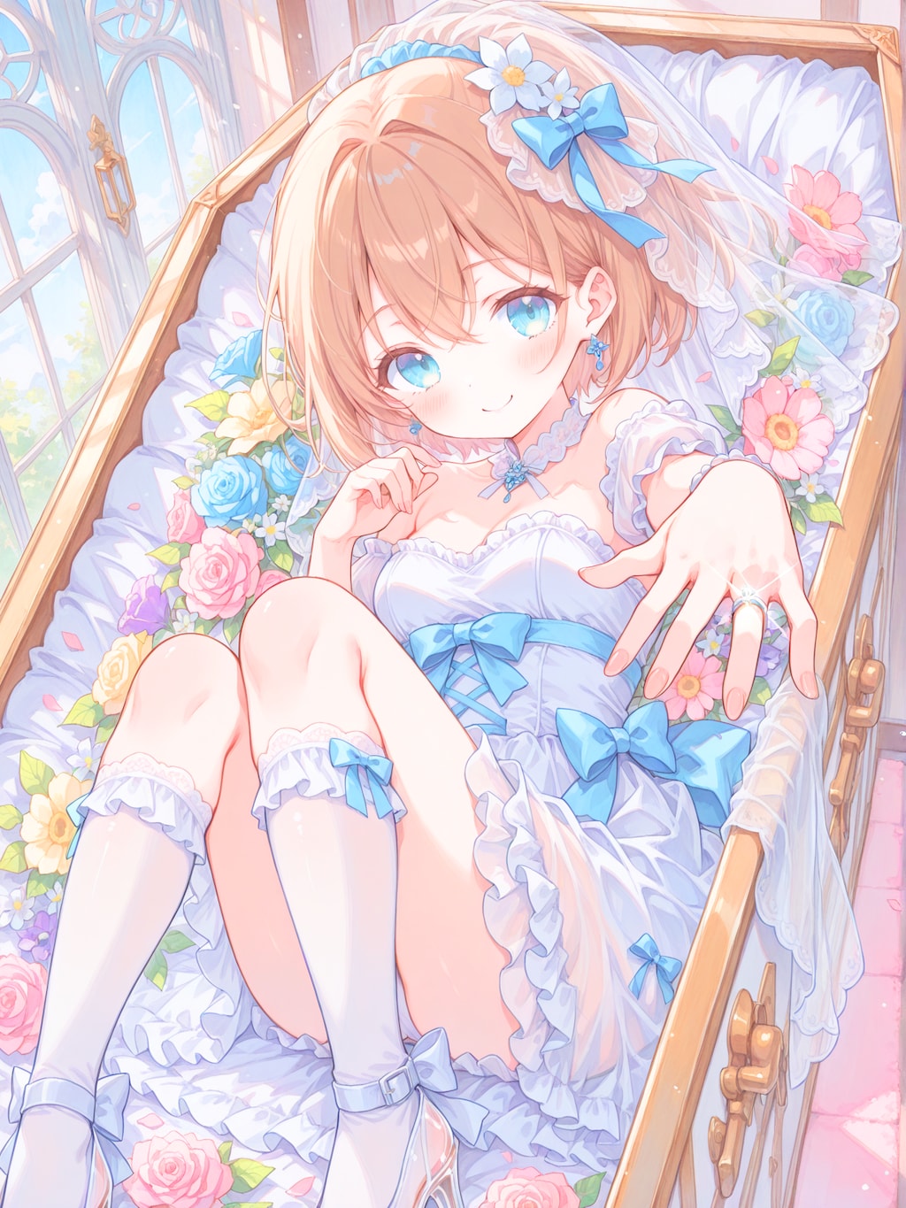 花嫁の指に光る指輪