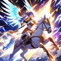 雷雲を駆ける蒼き天馬騎士 2枚目