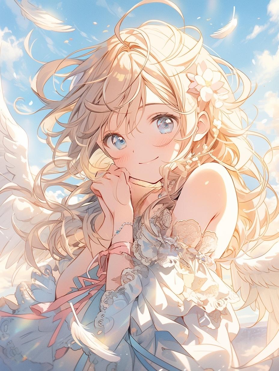 青空。