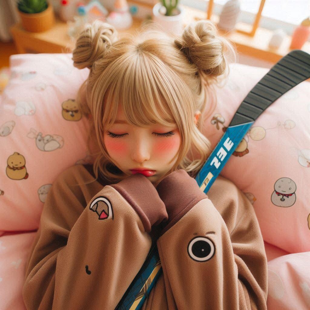 出番がなくふて寝する金団子ちゃん