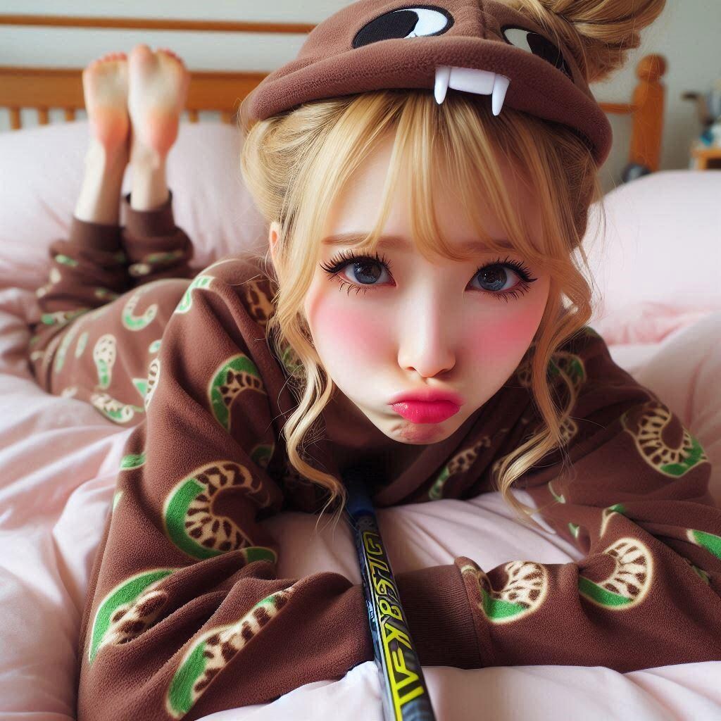 出番がなくふて寝する金団子ちゃん