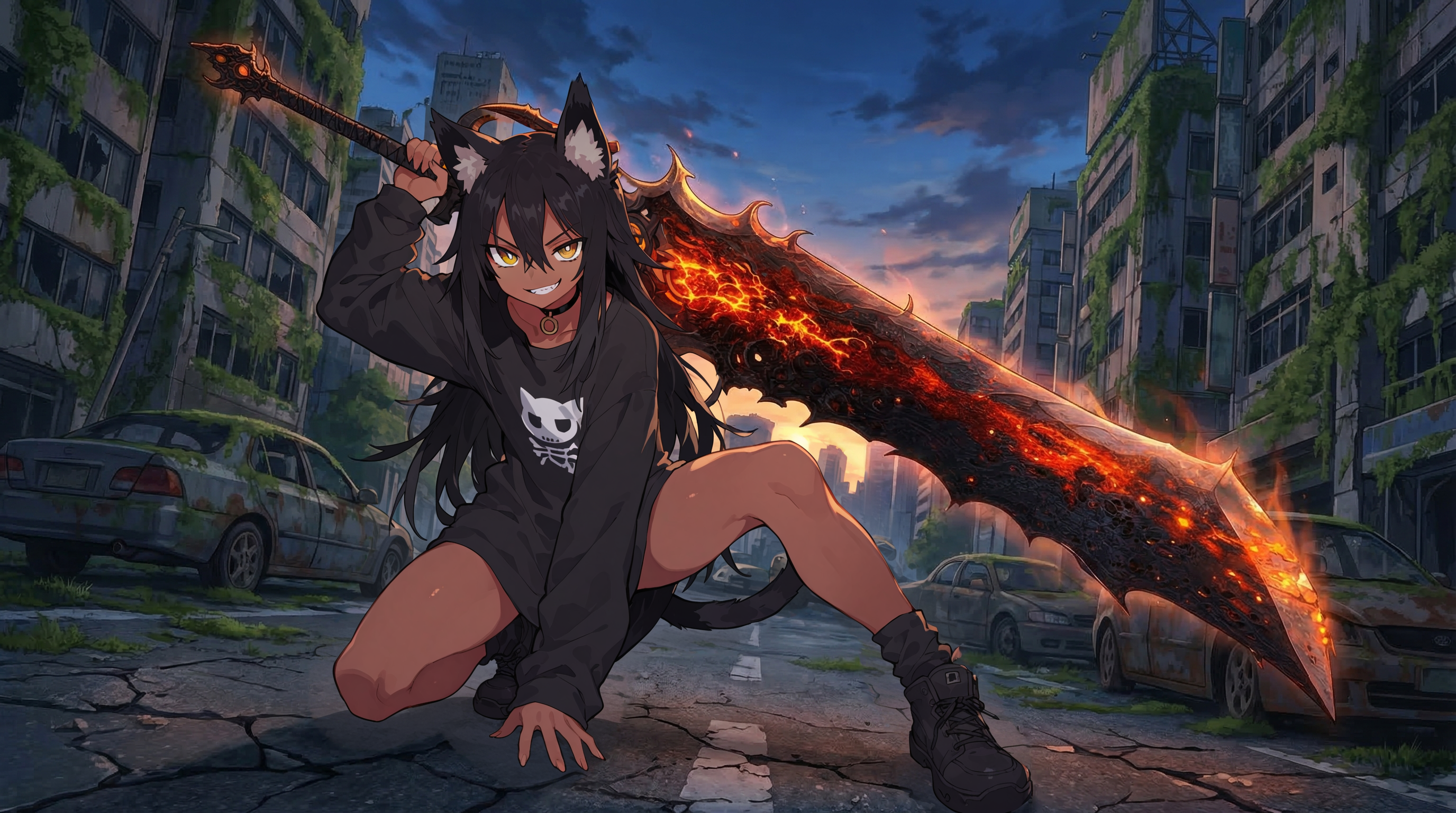 大剣担ぎ -Carrying a greatsword over the shoulder- | の人気AIイラスト・グラビア