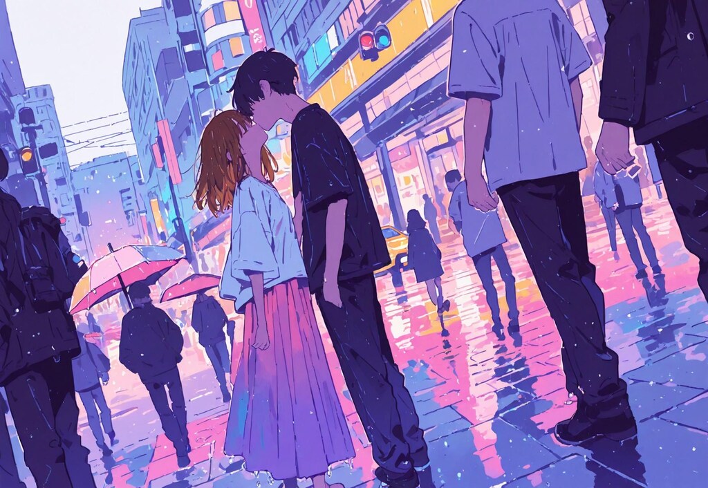 雨にキッスの花束を