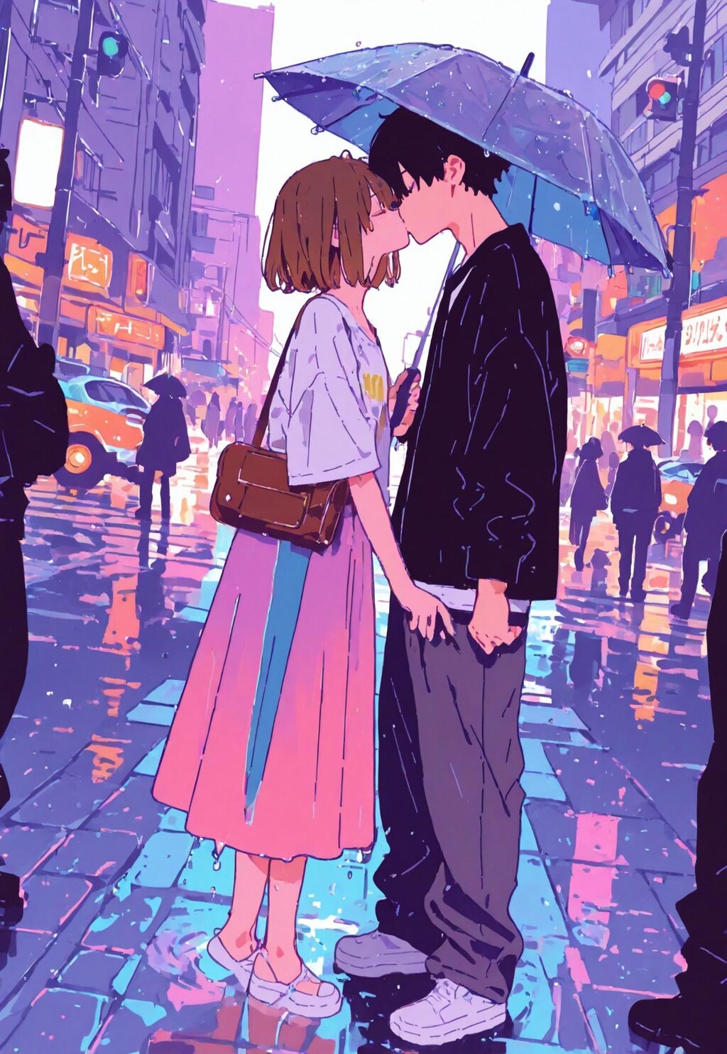 雨にキッスの花束を