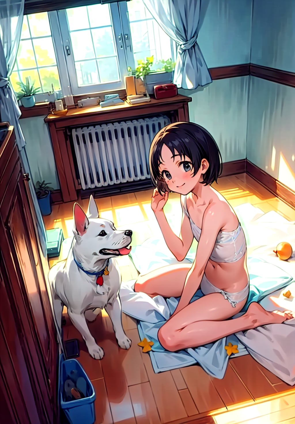 千枝とわんこ