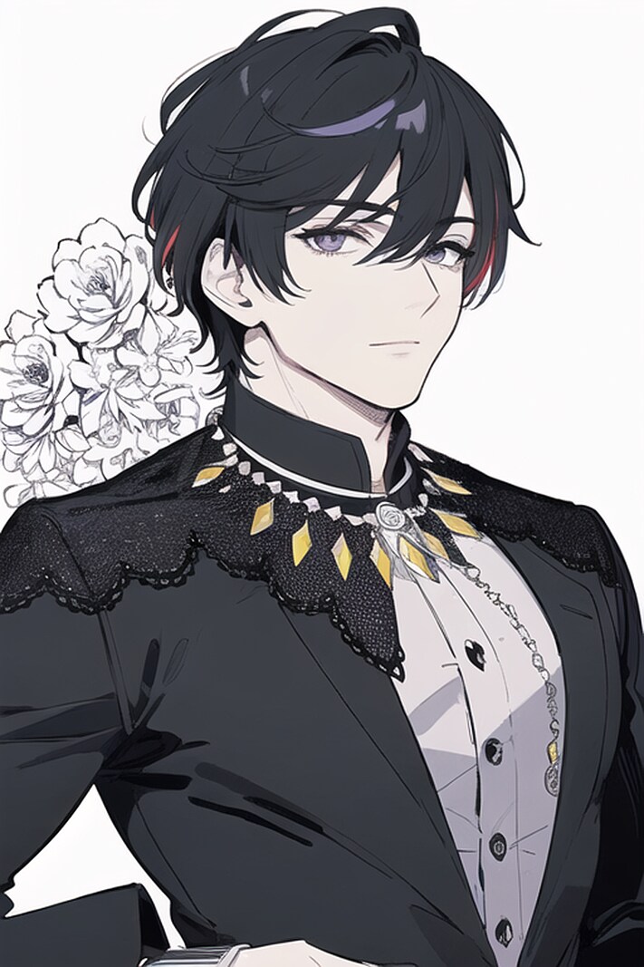 装飾男子