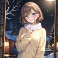 雪の日デート③ 2枚目