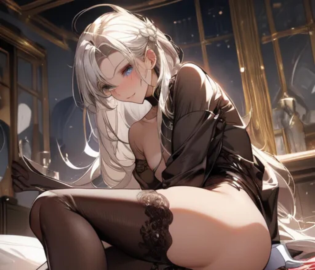 銀髪ロング