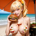 三津さん💓ビーチポートコレクション🍔ハンバーガー 11枚目