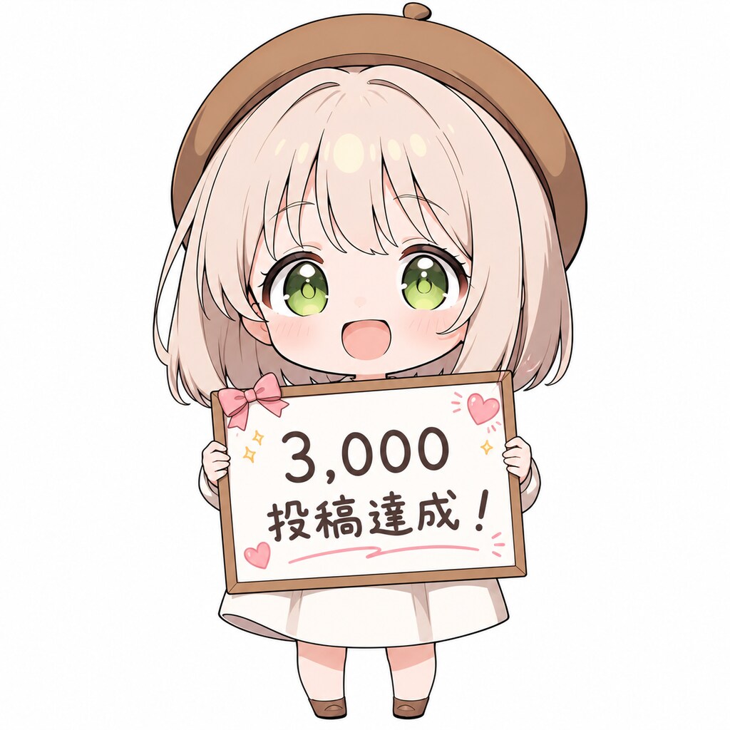 <ボツイラスト> 3,000投稿達成！