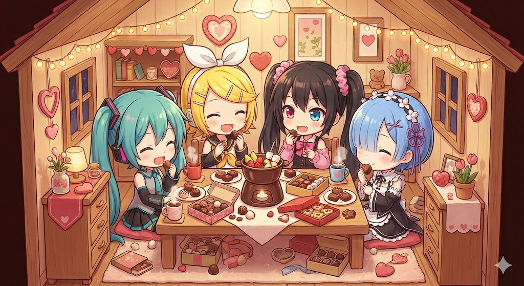 女の子だけのバレンタインチョコパーティー