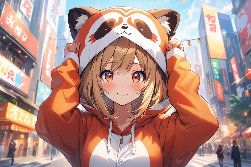 3枚] 控えめな威嚇 レッサーパンダ