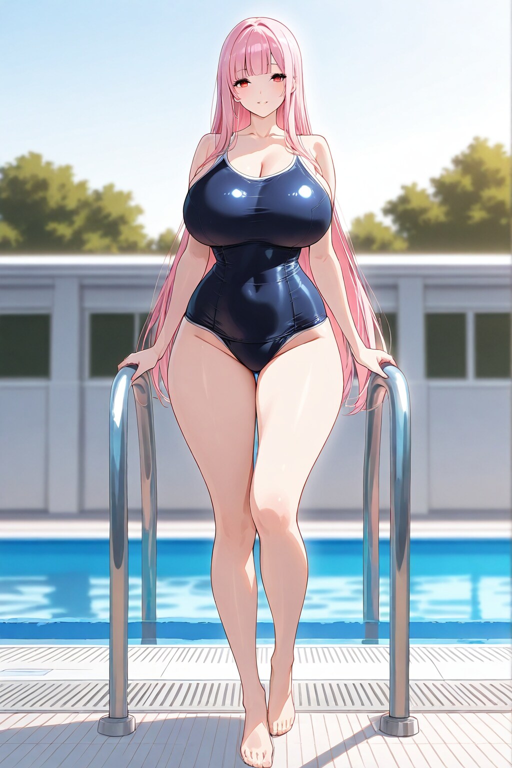 ピンク髪のお姉さん　スク水編　試作品