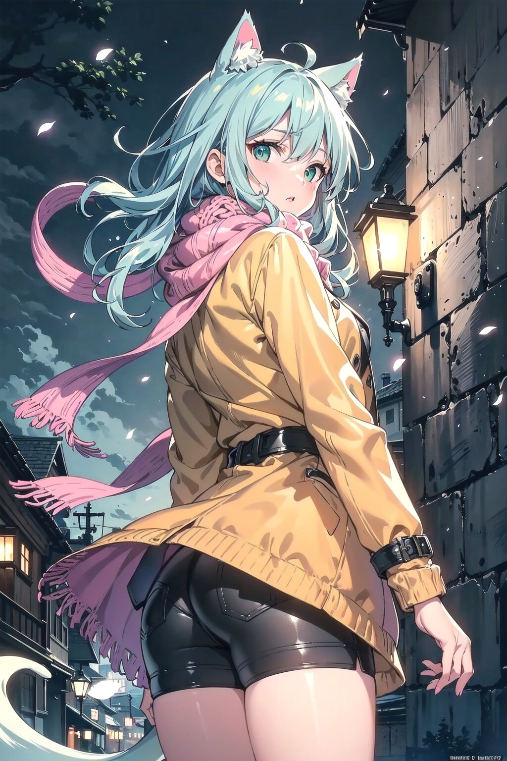 猫耳図書館のししょちゃんニューシングル「さよならを言う前に、振り向いて」CDジャケット風💿