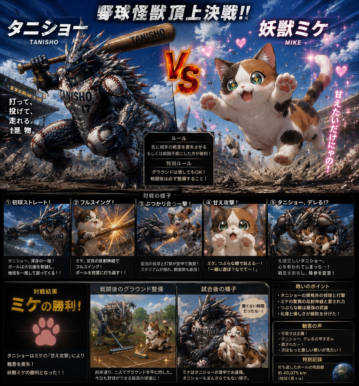 妖獣ミケ VS タニショー