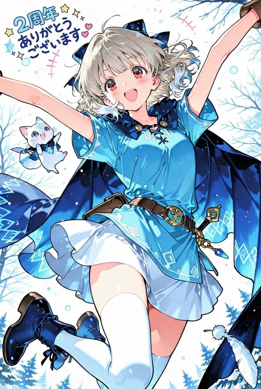 ２周年ありがとうございました | の人気AIイラスト・グラビア