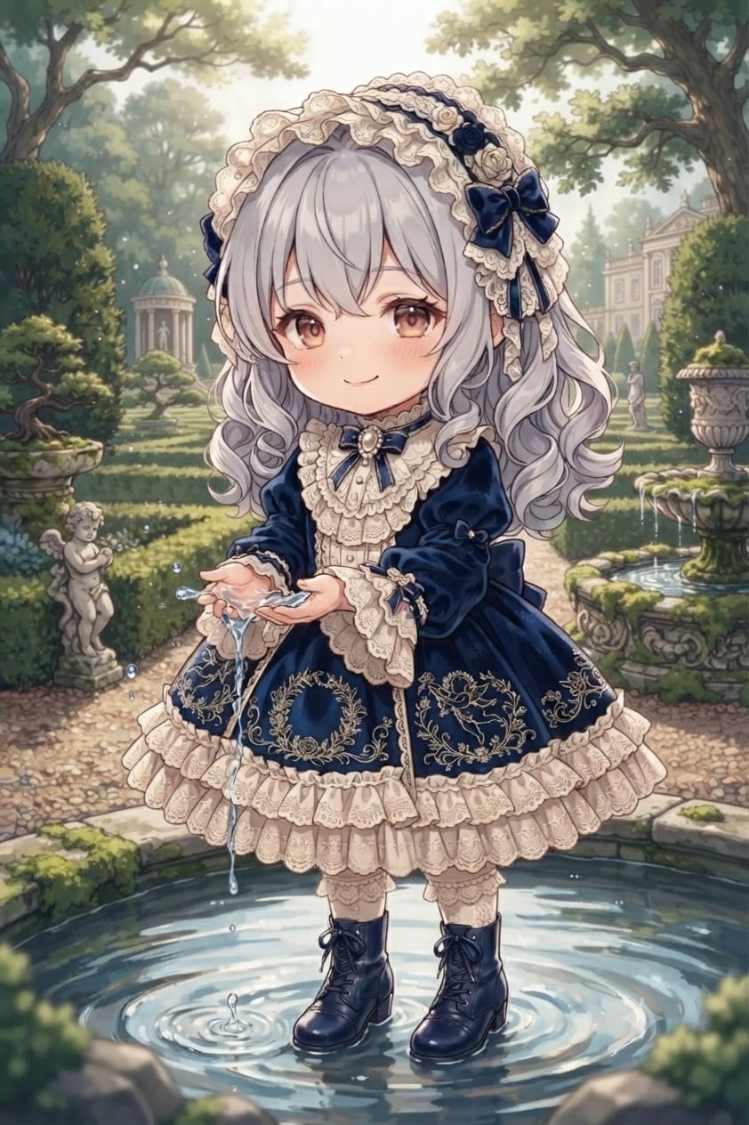 今日のクラロリ衣装 ～深青のロマネスク～