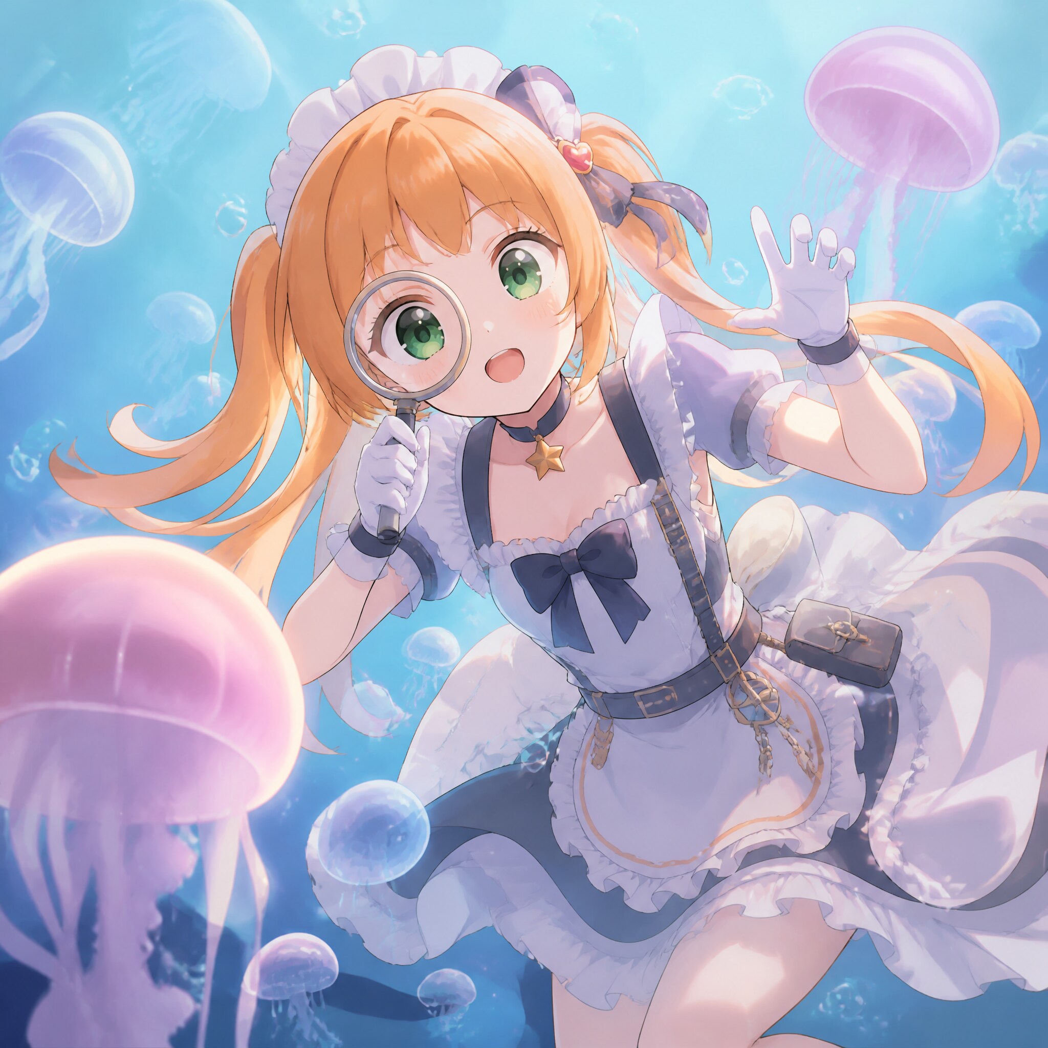海中の名探偵・クラゲ事件簿（１）３時のアイドル　GPTimages2.0 | の人気AIイラスト・グラビア