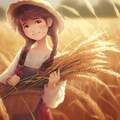 小麦畑の少女 4枚目