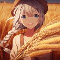 小麦畑の少女 3枚目