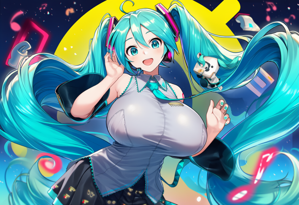 ボカロ　ハロープラネット　初音ミク（爆乳版）