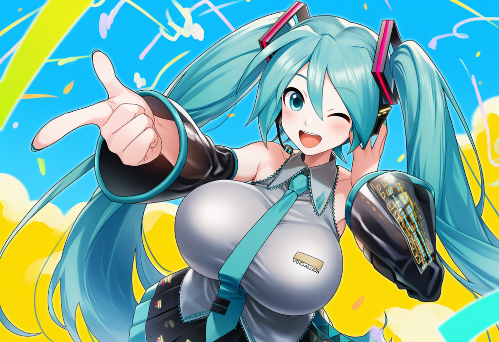 ボカロ　ハロープラネット　初音ミク（爆乳版）