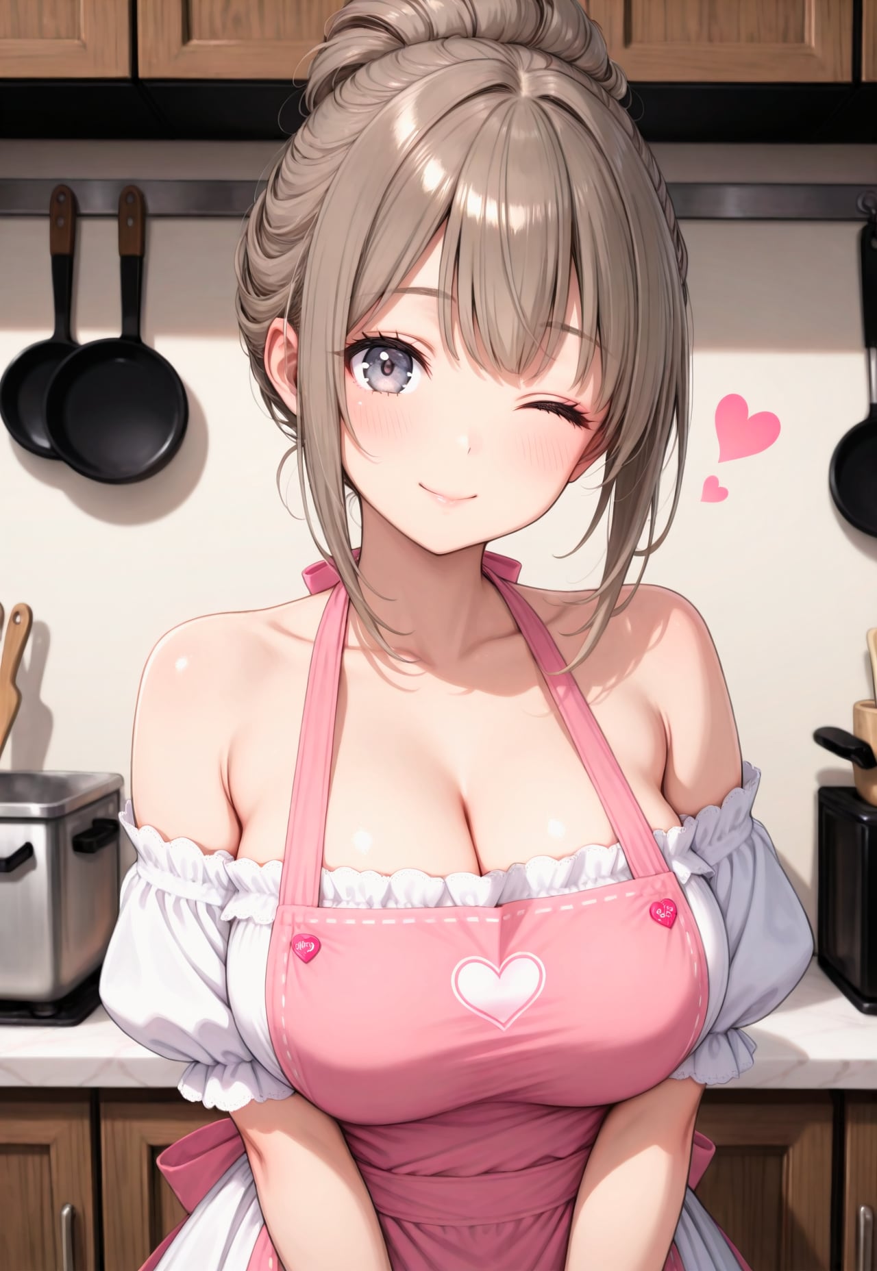 1592（ピンクのエプロン）