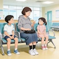 直接採尿をされる妊婦さん（全10枚ストーリー） 3枚目
