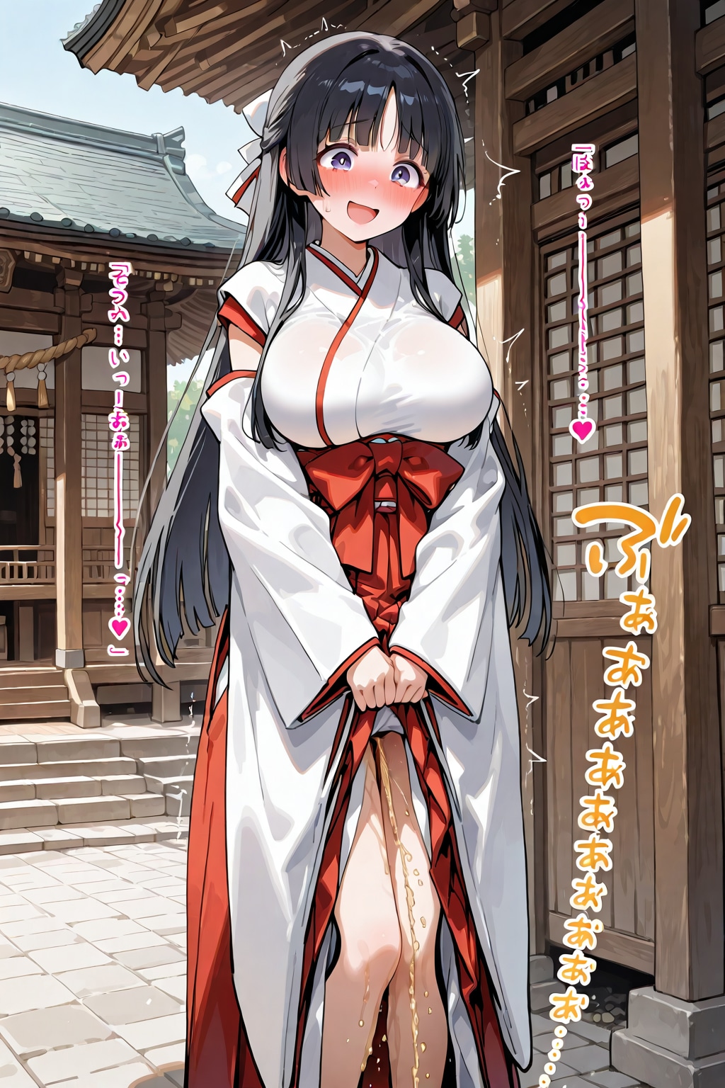 お漏らし巫女