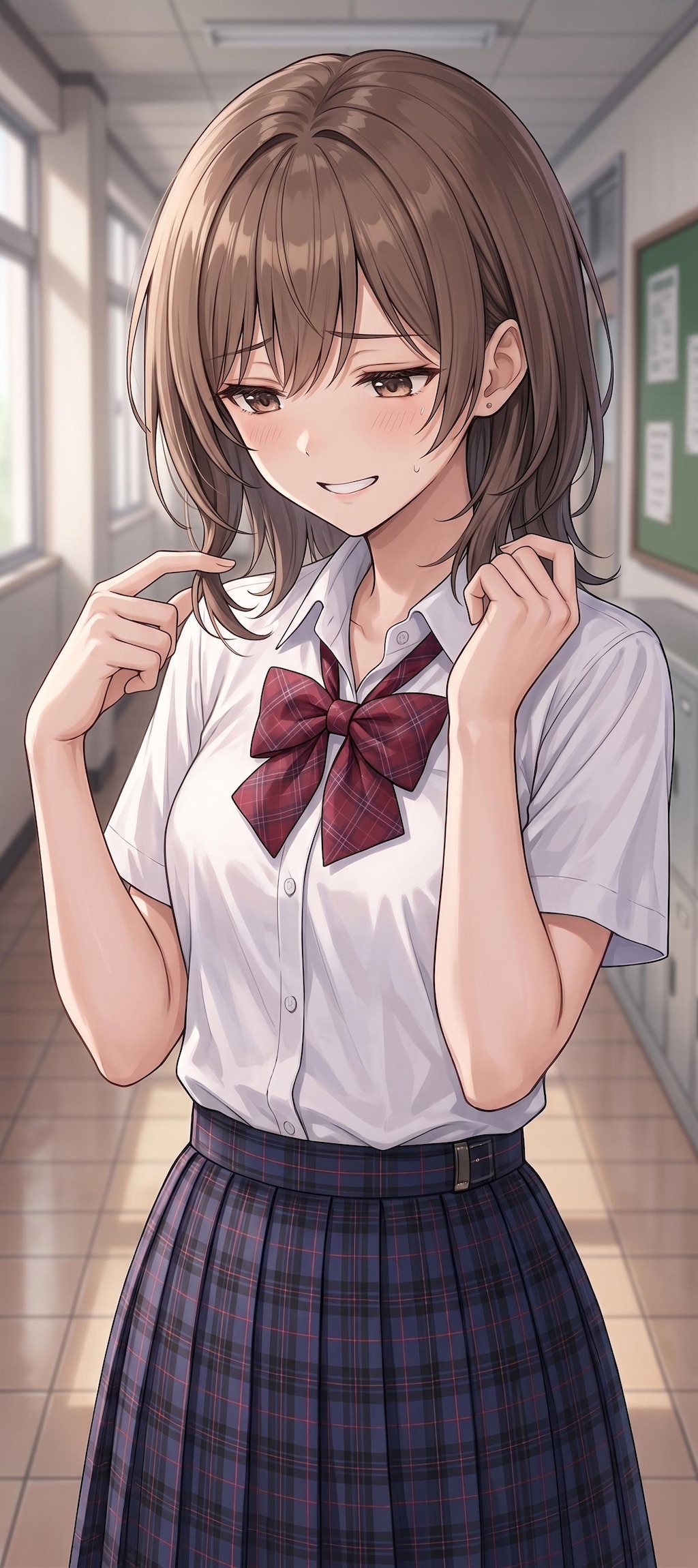 楓さんコインを差し出すポーズ