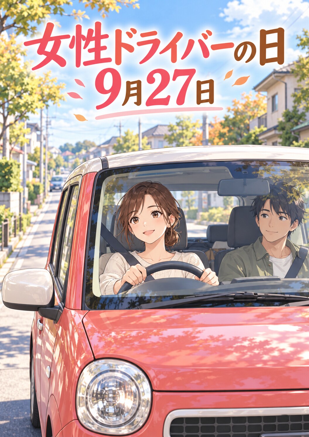 [今日は何の日 9/27] 女性ドライバーの日 | の人気AIイラスト・グラビア