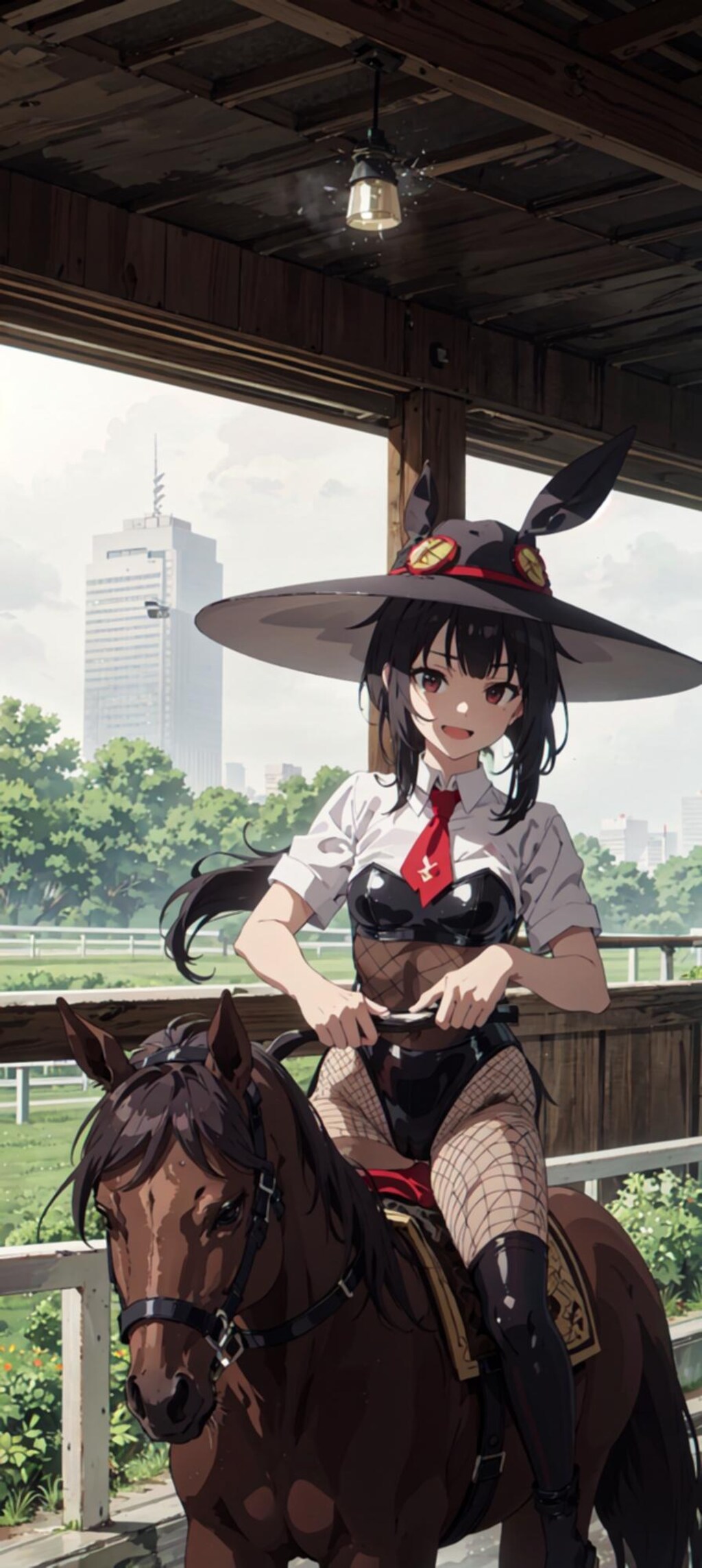 めぐみんのホースガールのすがた