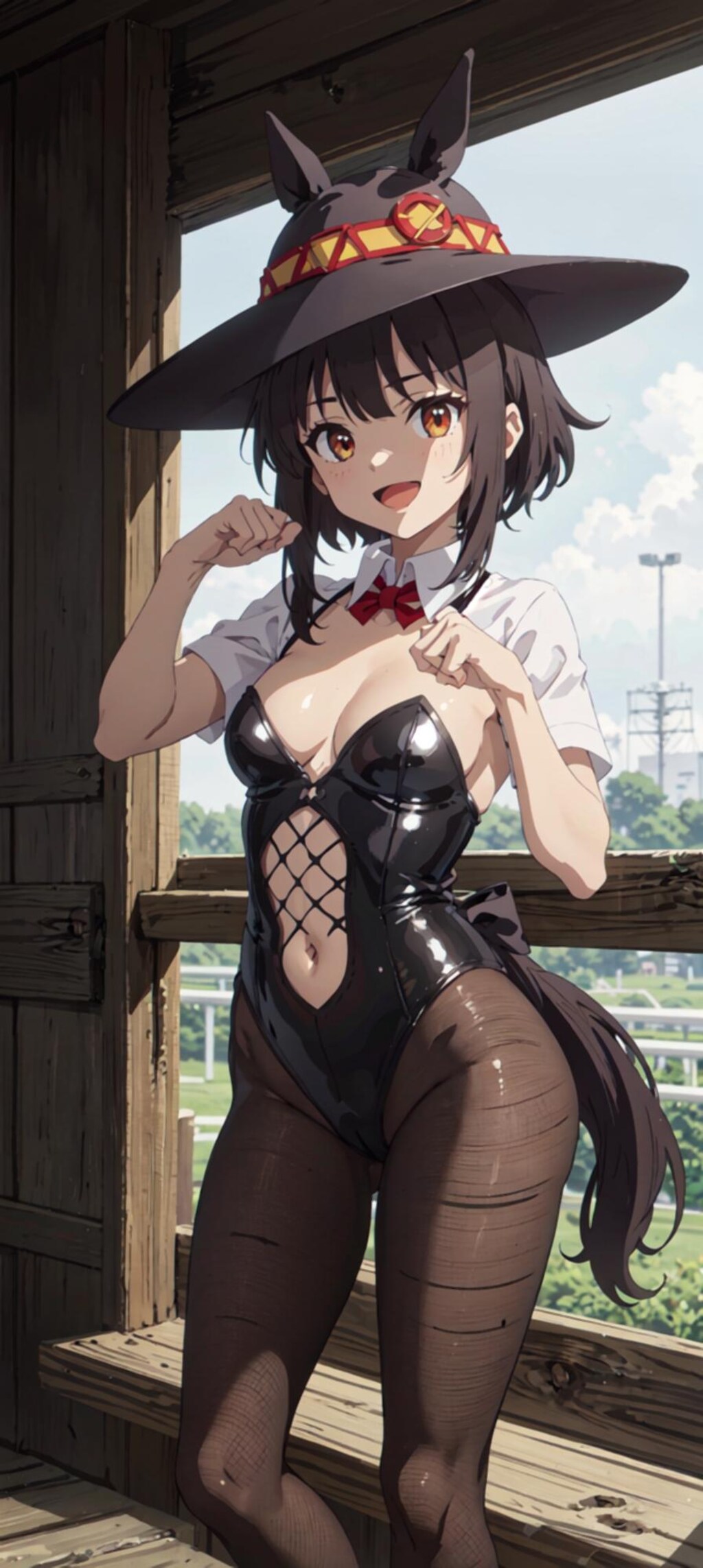 めぐみんのホースガールのすがた