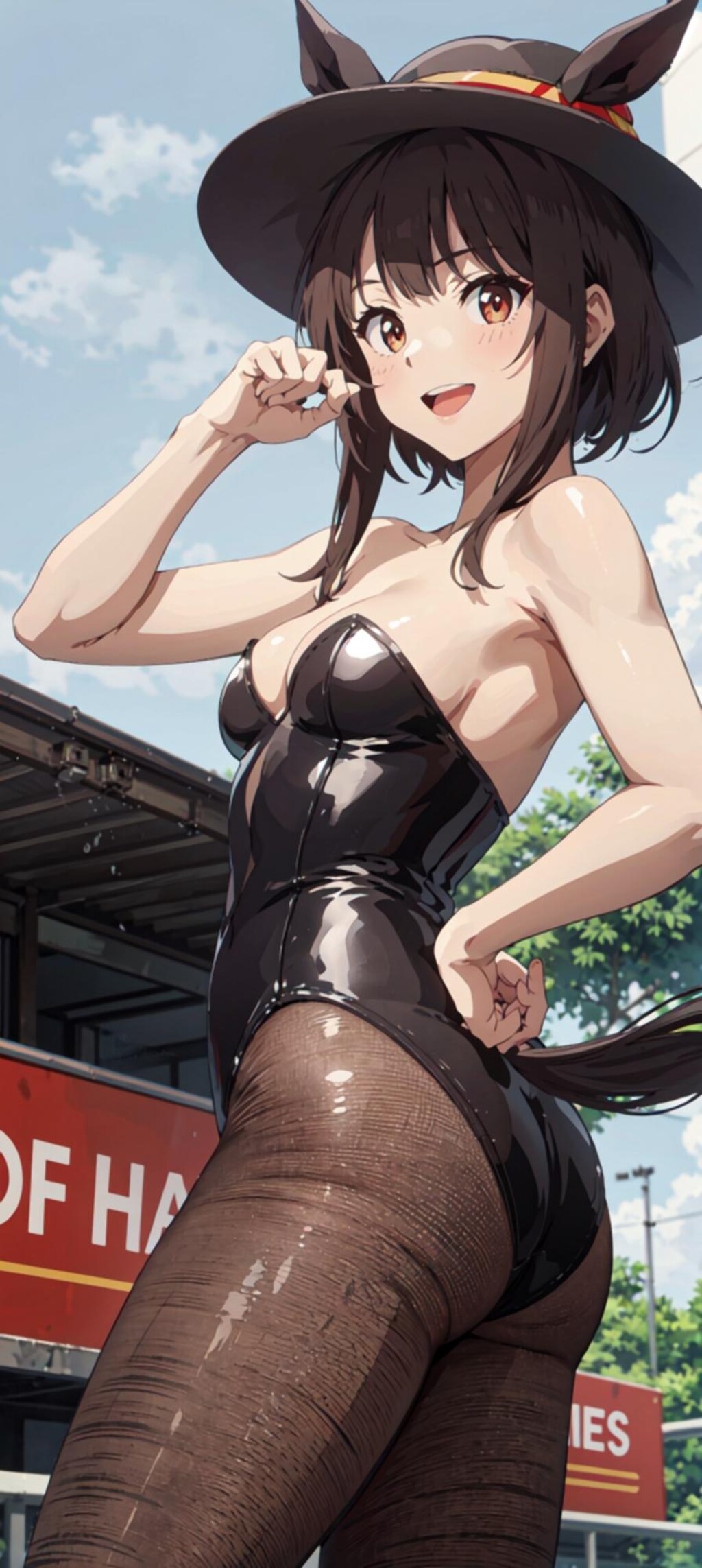 めぐみんのホースガールのすがた