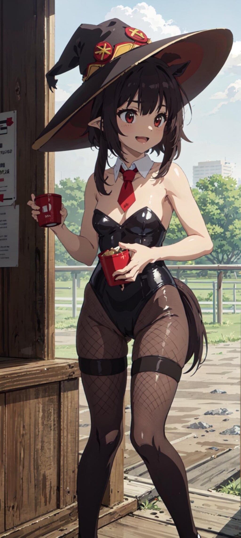 めぐみんのホースガールのすがた