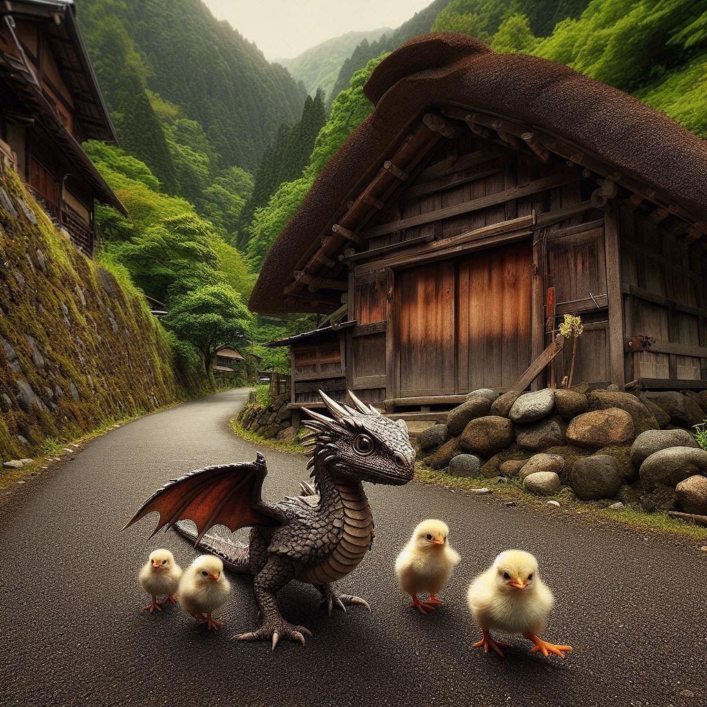 竜とヒヨコ