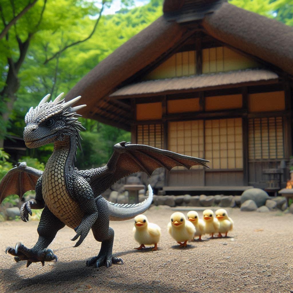 竜とヒヨコ