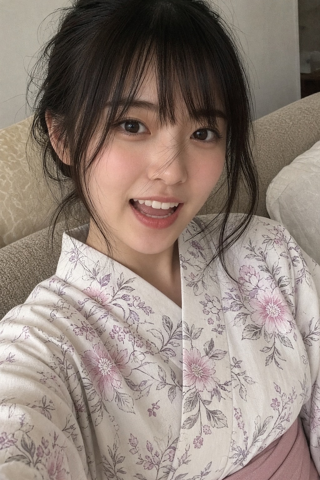 浴衣が似合う女子大生