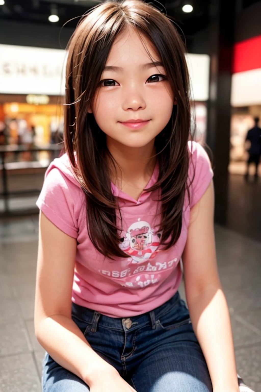 ショッピング中の美少女達