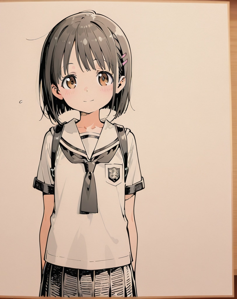 下書きの女の子 | の人気AIイラスト・グラビア