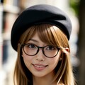 ギャル眼鏡ベレー帽 4枚目